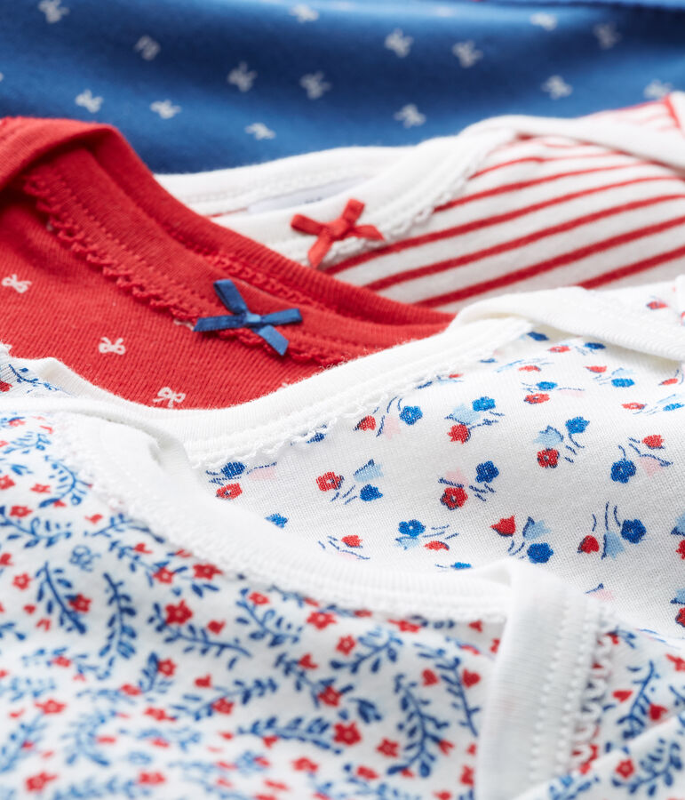 5er-Set kurz&auml;rmelige Baby-Bodys f&uuml;r M&auml;dchen vielfarbig