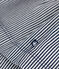 Baby-Latzhosenkleid aus gestreifter Baumwolle blau/weiss