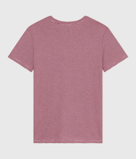 Kurzärmeliges Damen-T-Shirt L’Iconique aus Baumwolle rot AMARANTE/ MARSHMALLOW