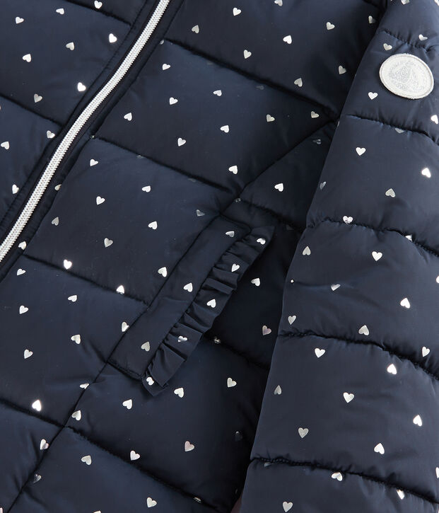 Kinder-Jacke f&uuml;r M&auml;dchen blau/grau