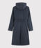 Trench mit Kapuze Damen blau SMOKING