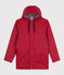 Klassische Regenjacke aus recyceltem Material und Bio-Baumwolle rot CORRIDA
