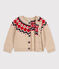 Baby-Cardigan aus Woll-/Baumwollstrick TRENCH/ MULTICO