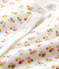Kombi-Overall aus Rippstrick für Babys weiss MARSHMALLOW/weiss MULTICO