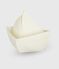 Baby-Badespielzeug Schiff aus Silikon weiss MARSHMALLOW