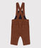 Lange Babylatzhose aus Cord braun CINA