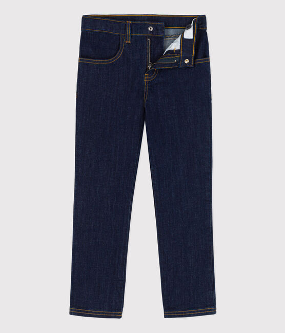 Kinderhose aus Denim in Slim-Fit-Passform für Mädchen blau DENIM BRUT