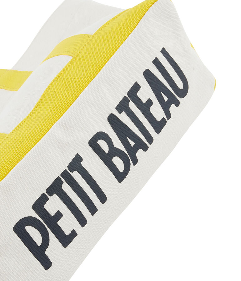 Gro&szlig;e Tasche weiss/gelb