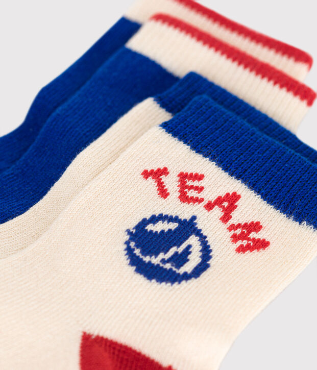 2er-Set Baby-Socken aus Baumwolle Team Petit Bateau vielfarbig