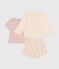 3er-Baby-Set aus leichtem Jersey weiss AVALANCHE/ MULTICO