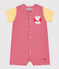 Kurzoverall Petit Bateau X Snoopy aus Baumwolle für Babys rot CORRIDA/weiss MARSHMALLOW