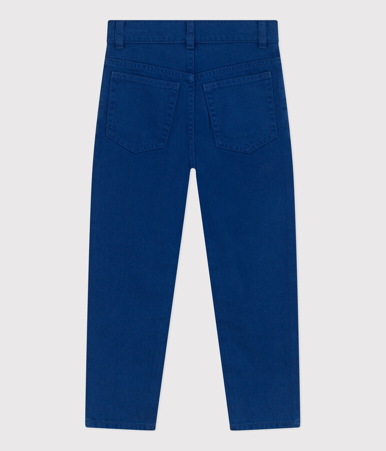 Gerade geschnittene Hose aus farbigem Denim Kinder/Jungen blau