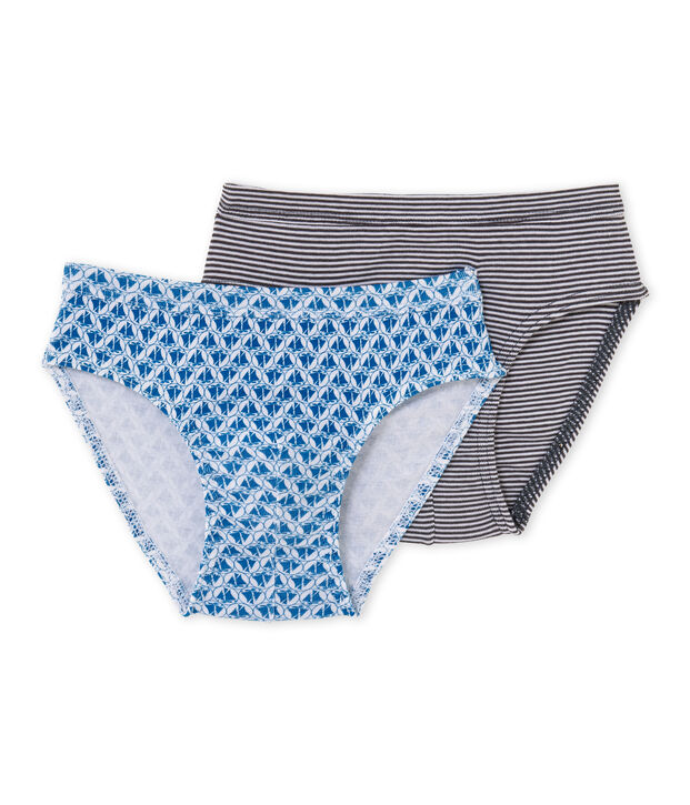 Jungen-Slips im 2er-Set weiss