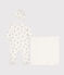 3-teiliges Baby-Set aus Baumwolle weiss MARSHMALLOW/grau GRIS
