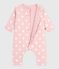 Wattierter Baby-Overall aus Baumwolle mit Herzmotiv rosa JOLI/ MILK