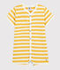 Baby-Kurzoverall aus Baumwolle mit Streifenmuster