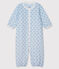 Kombi-Overall aus Rippstrick für Babys blau FRAICHEUR/weiss MULTICO