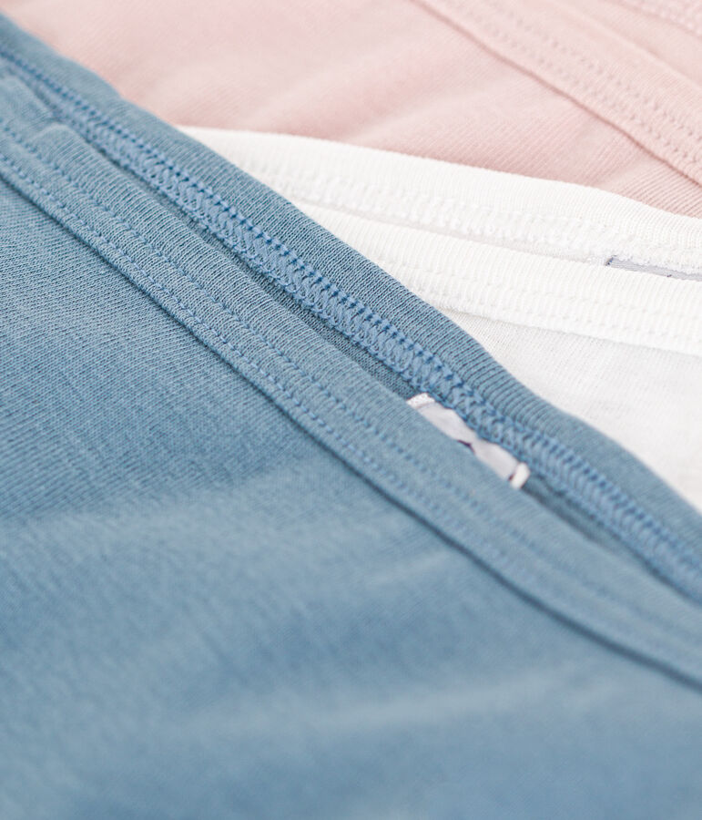 3er-Set Slips aus Baumwolle f&uuml;r Damen vielfarbig