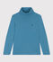 Kinder-Rollkragenshirt aus Baumwolle blau POLOCHON