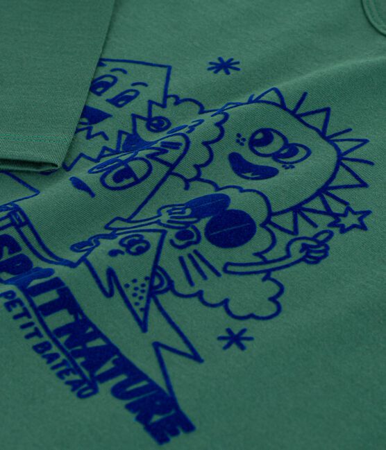 Langärmeliges Kinder-T-Shirt aus bedruckter Baumwolle WILLOW