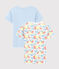 2er-Set kurzärmelige T-Shirts aus Bio-Baumwolle mit Katzen-Motiv für Jungen variante 1