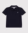Kurzärmeliges Jungen-Poloshirt aus Baumwolle blau SMOKING
