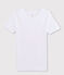Kurzärmliges T-Shirt mit V-Ausschnitt weiss ECUME