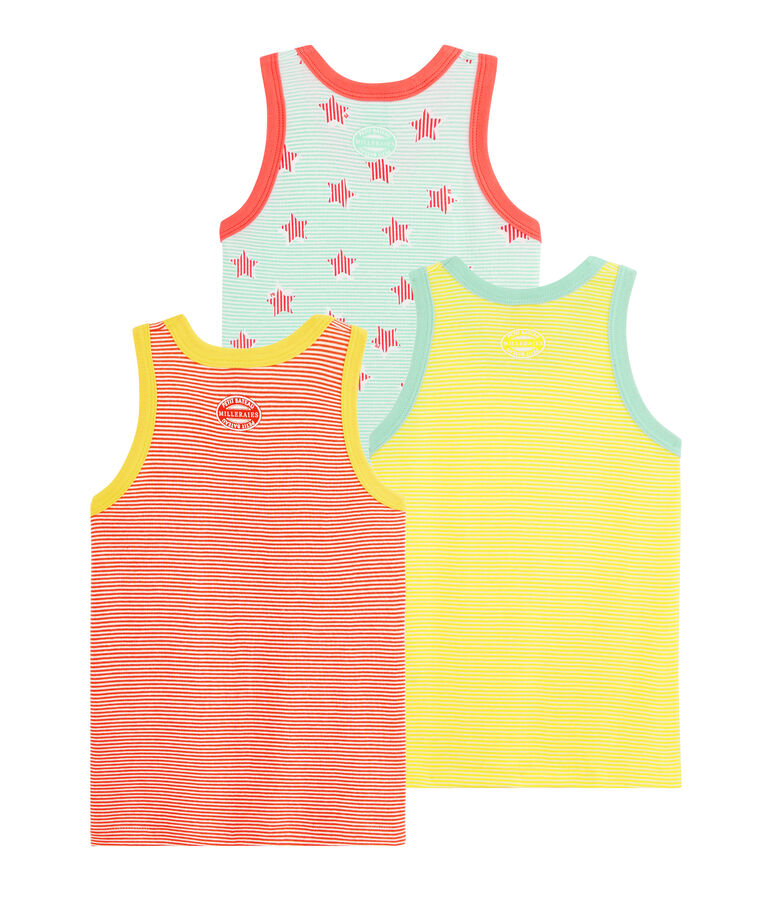 3er-Set Tanktops f&uuml;r kleine Jungen vielfarbig