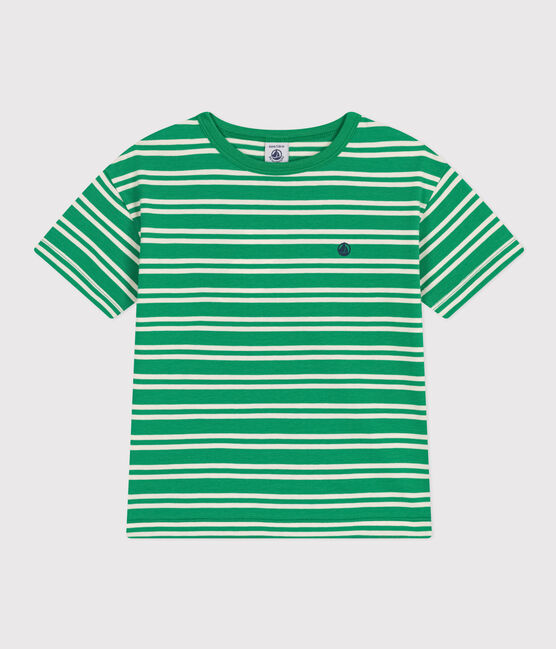 Gestreiftes Jungen-T-Shirt aus Jerseystoff PRADO/ AVALANCHE