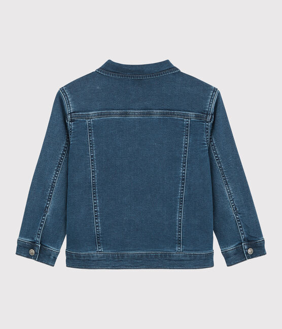 Kinder-Jeansjacke aus Bio-Baumwolle für Mädchen / Jungen blau DENIM BLEU DELAVE