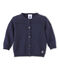 Baby-Mädchen-Cardigan aus Baumwolle blau SMOKING