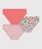 Set Kinder-Slips aus Baumwolle mit Blumenmotiv vielfarbig