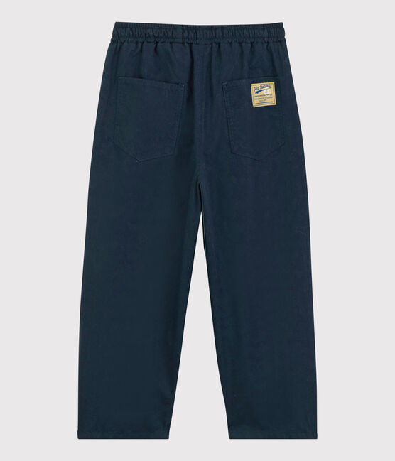 Bequeme Hose aus Baumwoll-Serge für Jungen blau SMOKING
