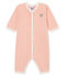Baby-Strampler in Rippstrick für Mädchen rosa ROSAKO/weiss MARSHMALLOW