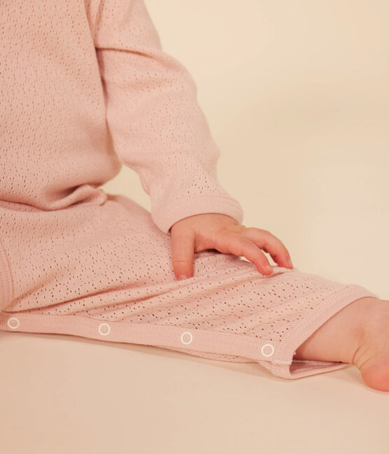 Baby-Pyjama ohne Füße aus Baumwolle rosa SALINE