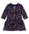 Bedrucktes Baby MädchenKleid blau SMOKING/weiss MULTICO