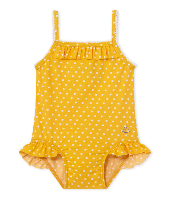 Gepunkteter Baby Madchen Badeanzug Petit Bateau