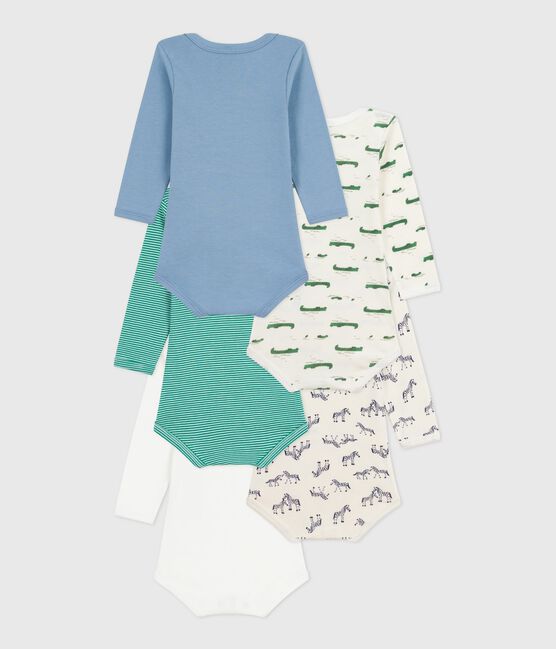Set langärmeliger Baby-Bodys aus Baumwolle mit Tiermotiv variante 1