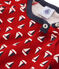 Gemustertes Baby-T-Shirt für Jungen beige COQUILLE/rot TERKUIT/ MULTICO