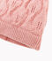 Baby-Mütze aus Wolle und Baumwolle. rosa CHARME