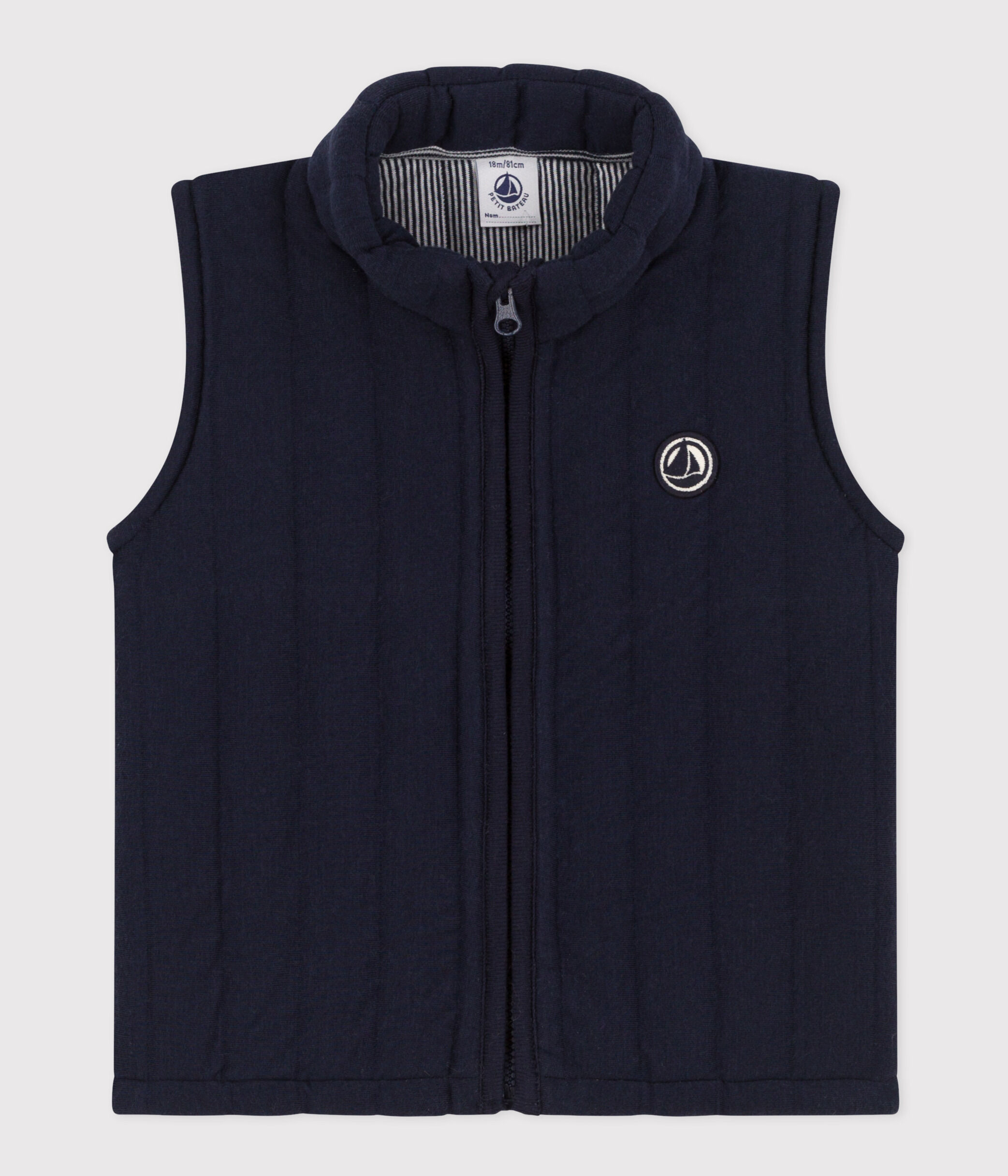 Baby-Weste aus gestepptem Doppeljersey A091Z01