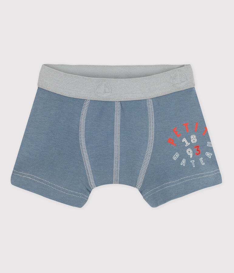 Boxershorts aus Baumwolle f&uuml;r kleine Jungen grau/grau