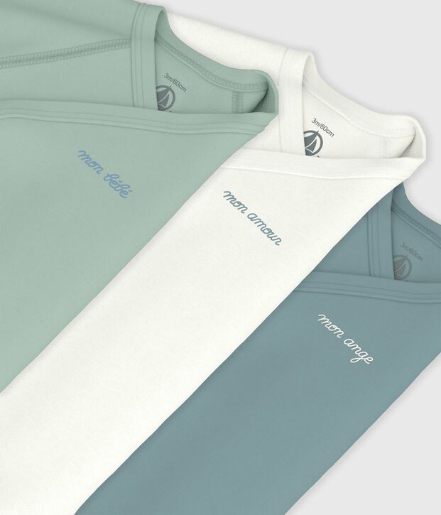 Set lang&auml;rmeliger Wickelbodys aus bedruckter Baumwolle vielfarbig