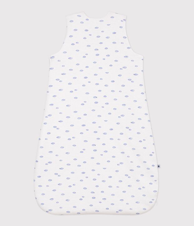 Babyschlafsack aus Baumwolle mit Wolkenmotiv TOG-Wert 1,5 weiss/vielfarbig