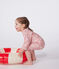 Baby-Badeoverall mit UV-Schutz, Blumenmuster rosa CHARME/weiss MARSHMALLOW