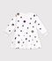 Lang&auml;rmeliges Baby-Kleid f&uuml;r M&auml;dchen weiss/vielfarbig