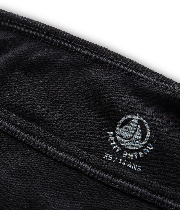Damen-Slip aus leichter Baumwolle schwarz