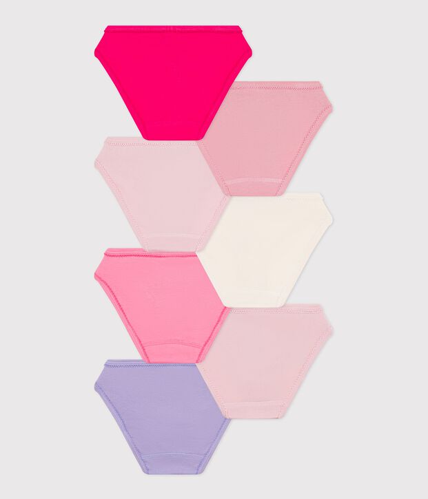 Set Kinder-Slips aus einfarbiger Baumwolle vielfarbig