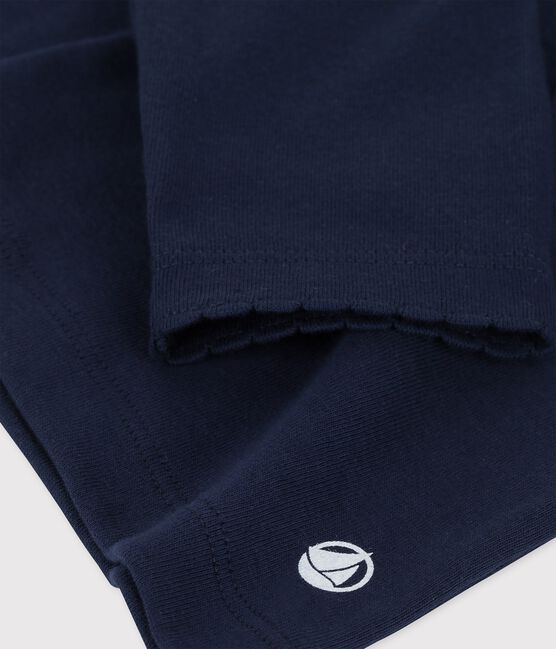 Langärmeliges T-Shirt für Mädchen / Jungen blau SMOKING