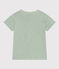 T-Shirt aus geflammtem Jersey Kinder/Jungen grün HERBIER